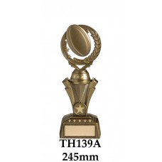 Rugby Trophies TH139A - 245mm Also 270mm & 295mm