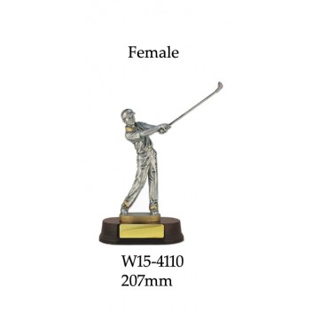 Golf Trophies Female W15-4110 - 207mm Also 238mm