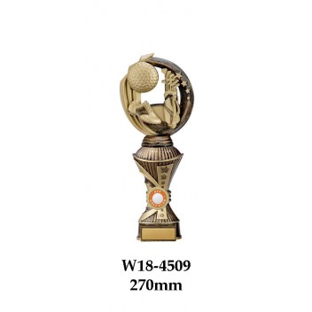 Golf Trophies W18-4509 - 270mm Also 290mm, 310mm, 330mm & 360mm