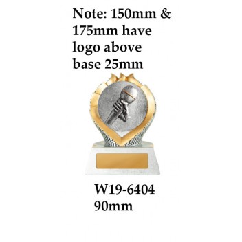 Music Debating Trophies W19-6404 - 90mm Also 110mm & 130mm