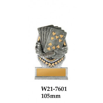 Playing Cards Trophies W21-7601 - 105mm Also 140mm 180mm 210mm & 240mm