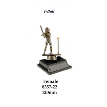 Baseball T-Ball Trophies 8357-22 Female - 150mm