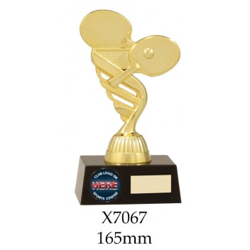 Table Tennis Trophies X7067 - 165 Also 180mm & 195mm