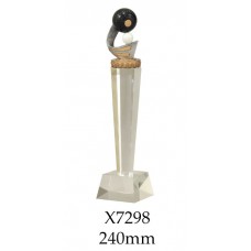 Lawn Bowls Trophies Crystal X7298 - 240mm Also 265mm, & 290mm