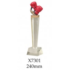 Boxing Kickboxing Trophies Crystal X7301 - 240mm Also 265mm & 290mm