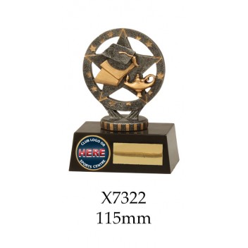 Knowledge Graduation Trophies X7322 - 115mm Also 175mm, 195mm & 225mm