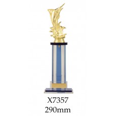 Fishing Trophies Glass Tower X7357 - 290mm Also 305mm & 330mm