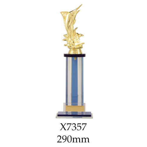 Trophy,80mm  Free Engraving Award sw SMC016 Mini Fishing Trophy 