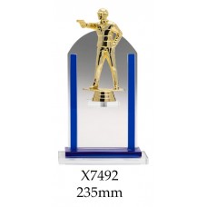 Shooting Pistol Trophies Glass X7492 - 235mm Also 180mm & 210mm