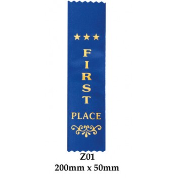 Sports Award Ribbons 1st Place - Z01 (Pk 25)